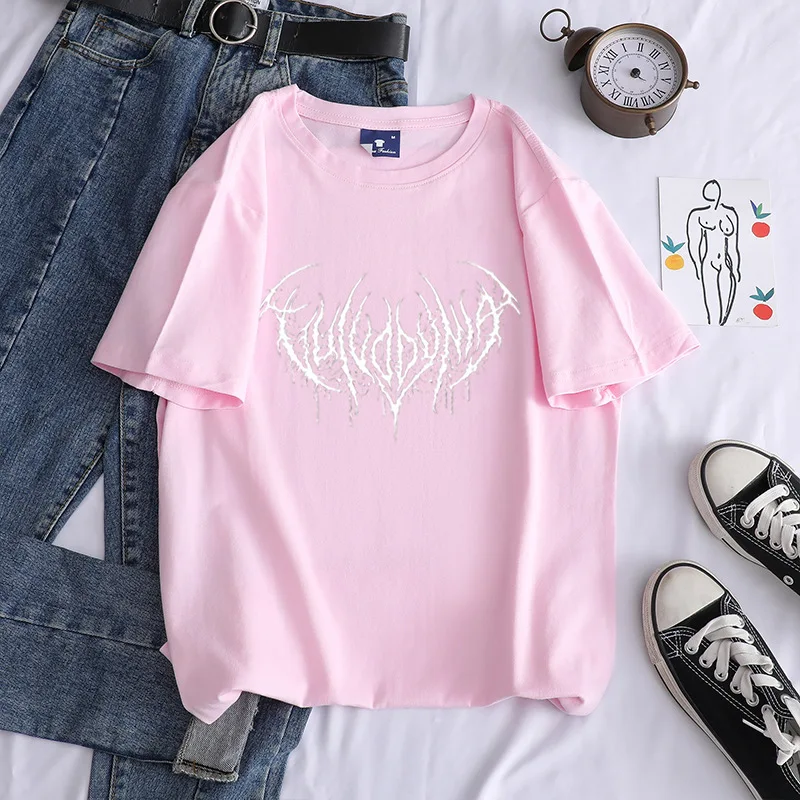 

WK T Shirt Women Summer Casual Tshirts Tees Harajuku Korean Style Graphic Tops Kawaii Female T-shirts Woman Cothing