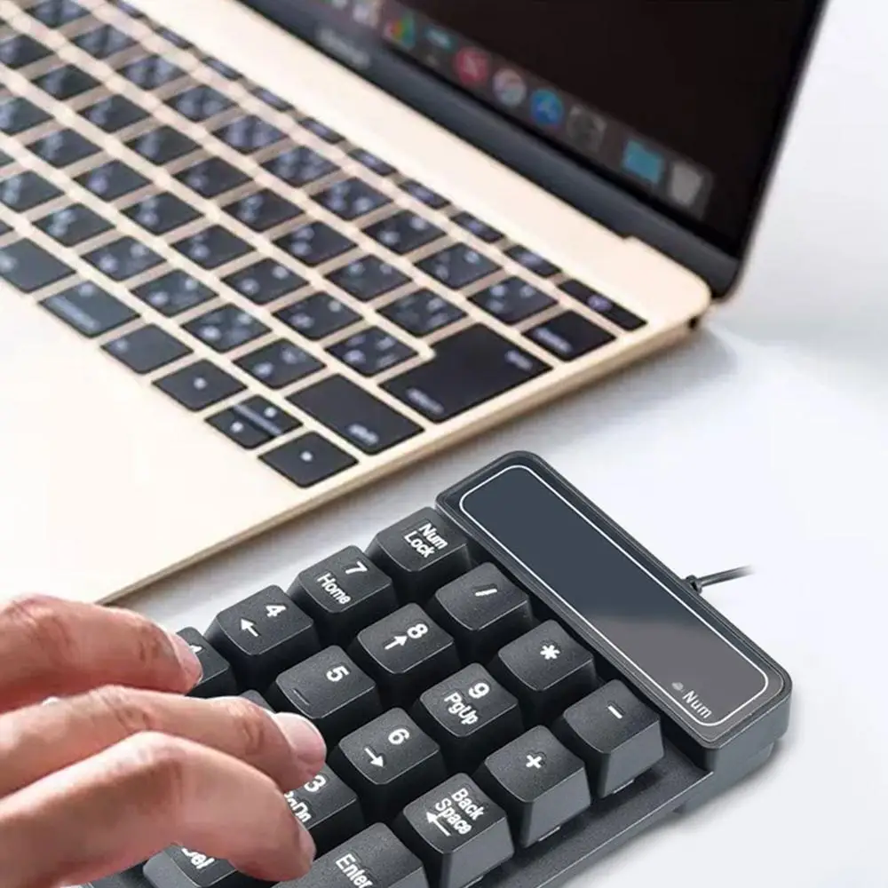 2 в 1 мини клавиатура с цифрами 19 клавиш USB Проводная цифровая Механическая