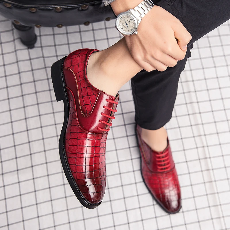 Мужские модельные туфли размера плюс Большие размеры 38-47 для мужчин Свадебные