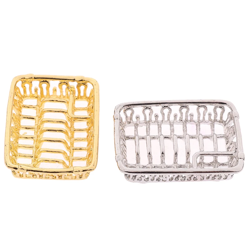 Миниатюрные аксессуары для кукольного домика мини-стеллаж посуды имитация