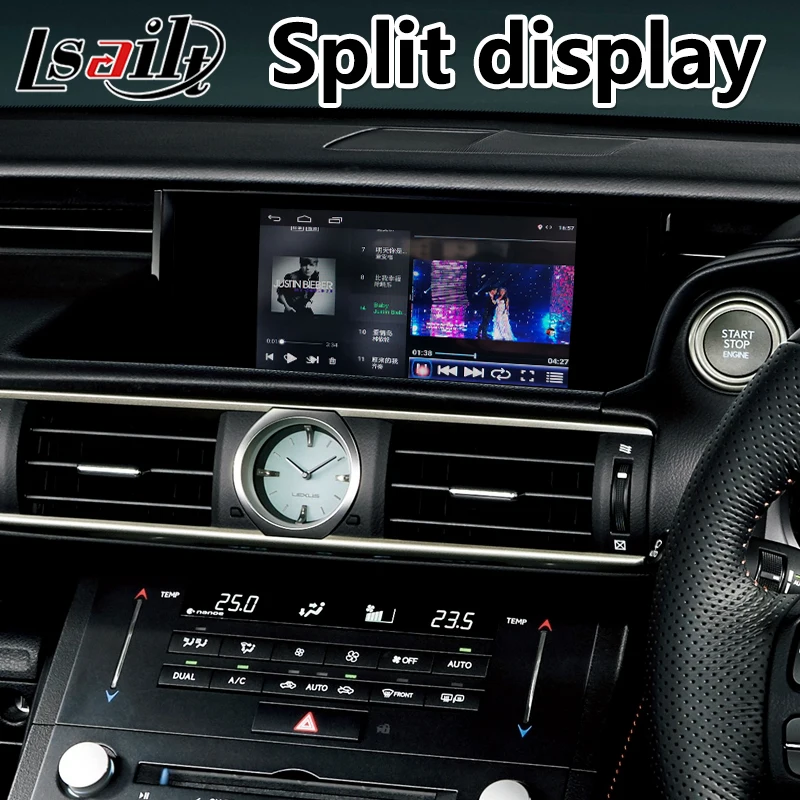 Автомобильный видео интерфейс Lsailt Android для Lexus RCF RC300h RC300 RC 2018 2020 тачпад модель с GPS