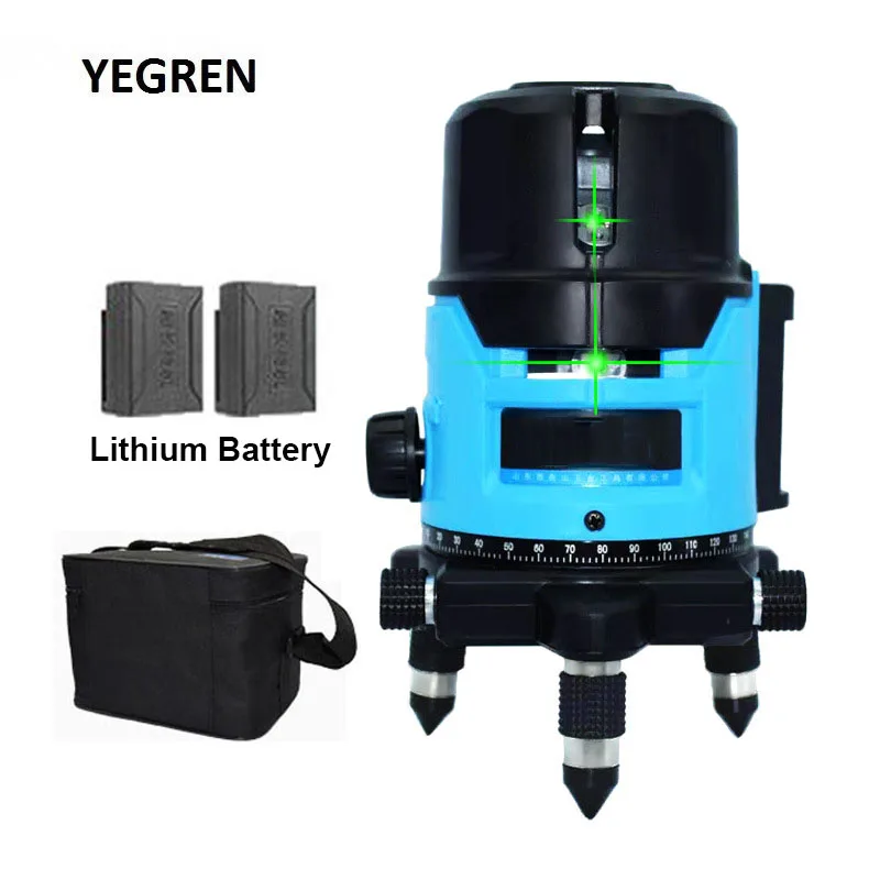 

Перезаряжаемый лазерный уровень, вращающийся на 360 градусов, автоматический Нивелир, измерительный инструмент, 2/3/5 линий, перекрестные лини...