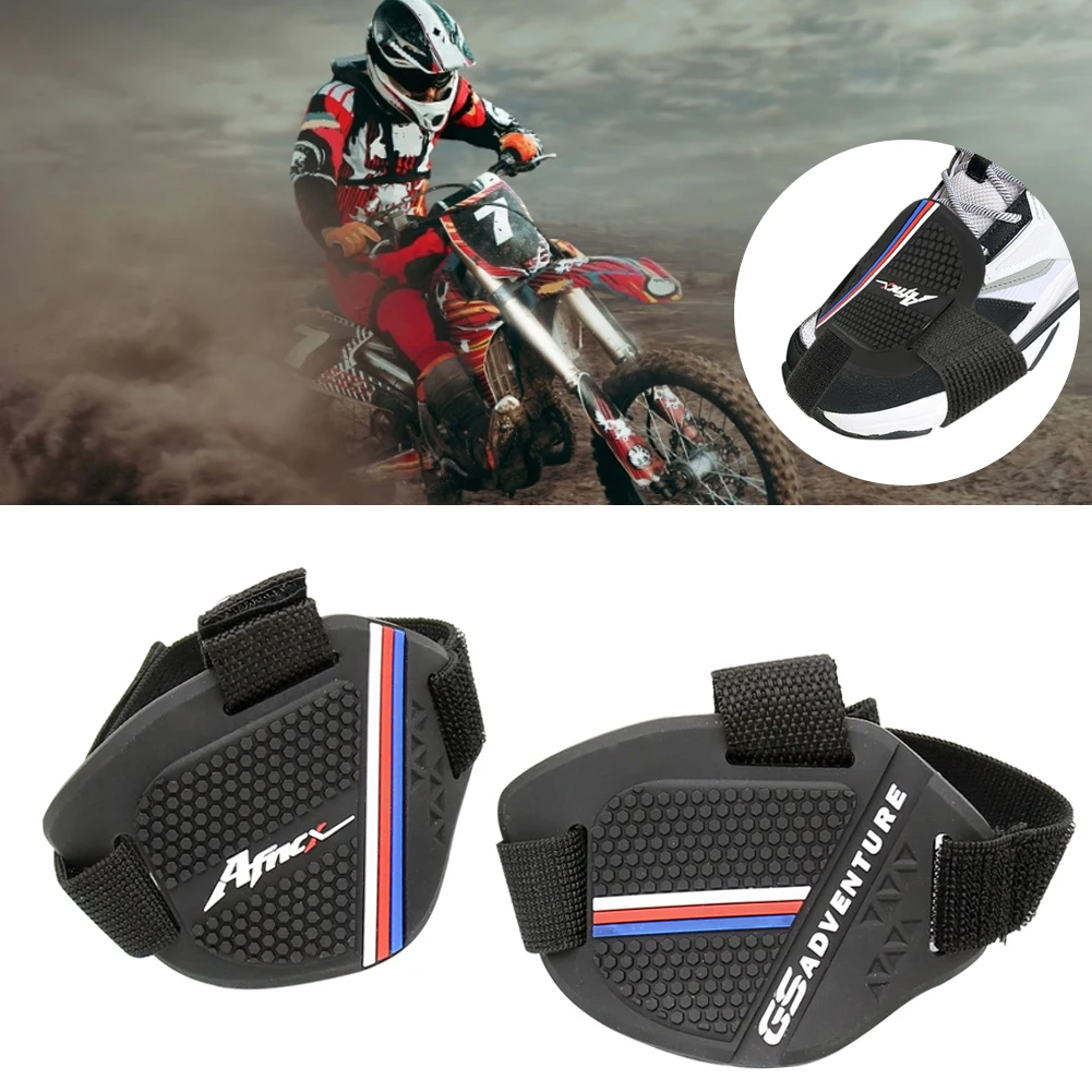

1Pcs Cycing Shoe Boot Protective Cover Adjustable Lightweight Motorbike MTB Muddy Section Shift Pad for Shoes Boots Black