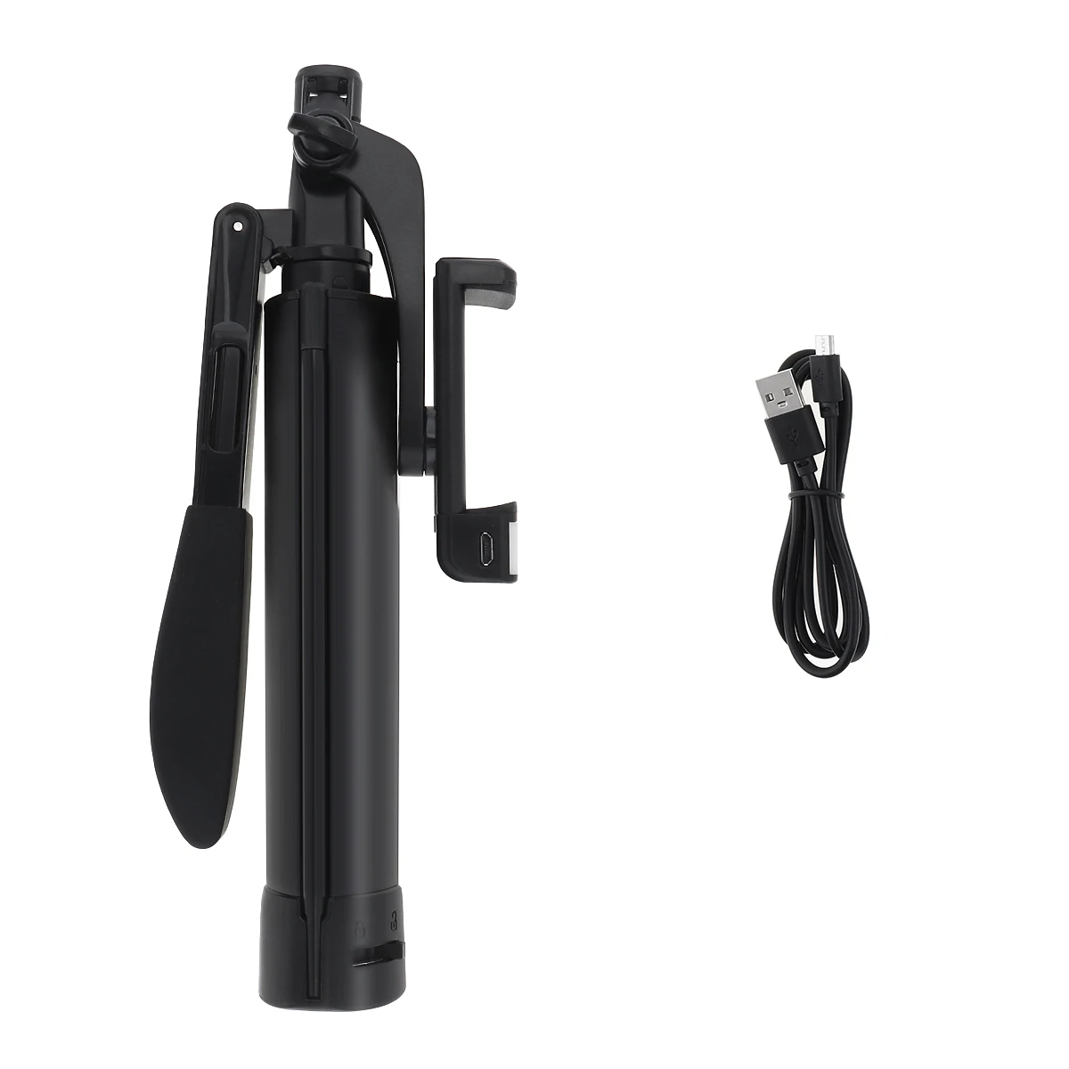 Portable Integrated Selfie Stick Tripod Live Stabilizer with Adjustable Fill Light Mobile Phone Bracket  for Live/Video/Photo