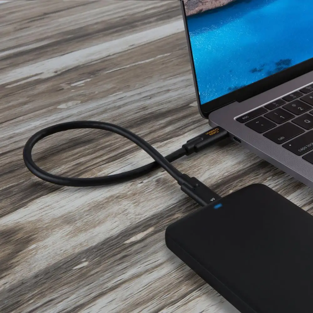 Кабель USB C (10 Гбит/с/2 Gen2) кабель 3 1 Суперскоростной с питанием 5A/100 Вт совместим