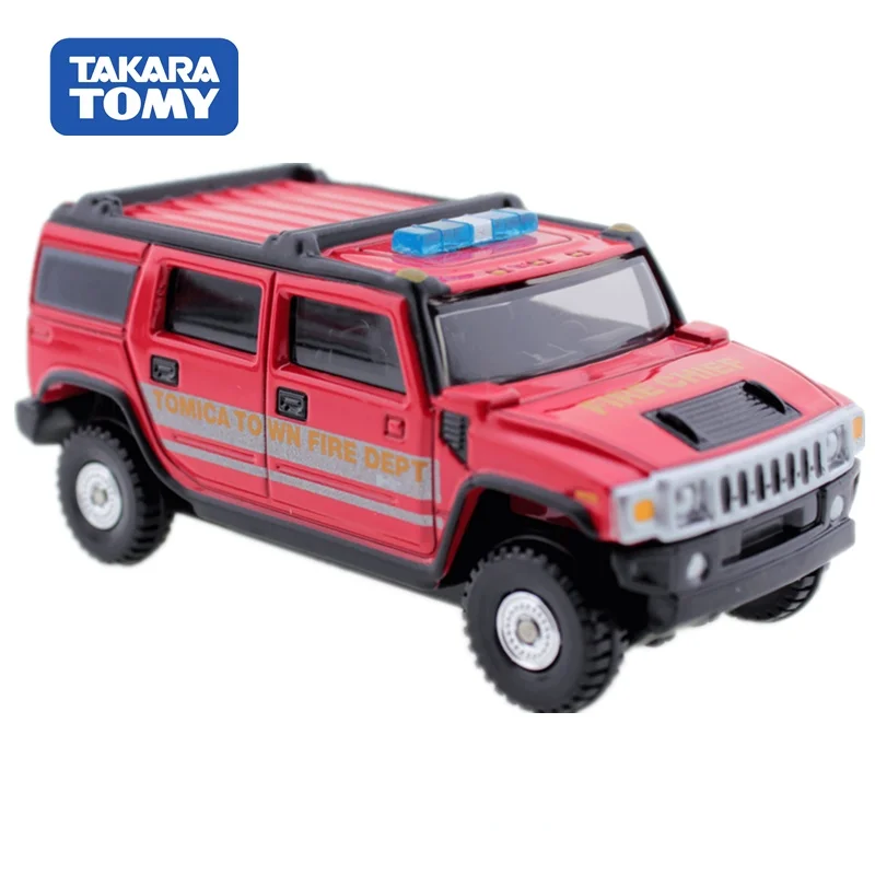 

Takara Tomy Tomica Hummer H6 пожарная командная машина масштаб 1/64 Популярная Детская Металлическая Модель