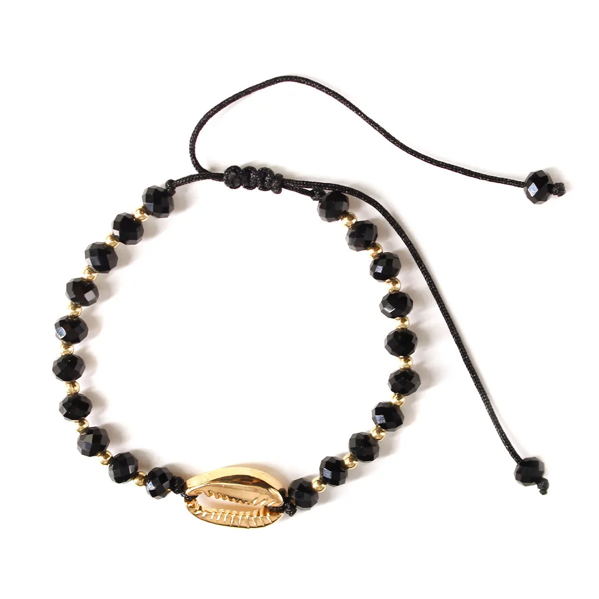 Женские браслеты на лодыжку ручной работы модные регулируемые ногу из черного