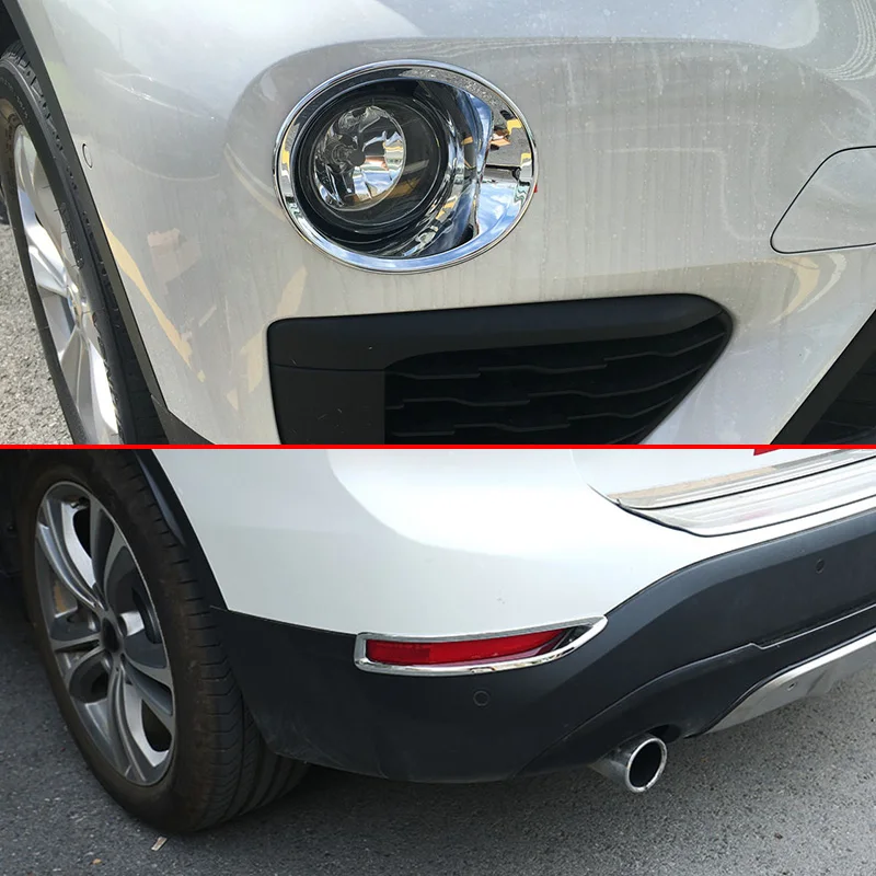 4 шт. хромированный Передний + задний отражатель противотуманный светильник