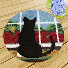 Наборы для вышивки крестиком с милыми кошками, наборы для вышивки с крючком, предметы для вышивки, нитки для ковровой вышивки, пряжа для вязания