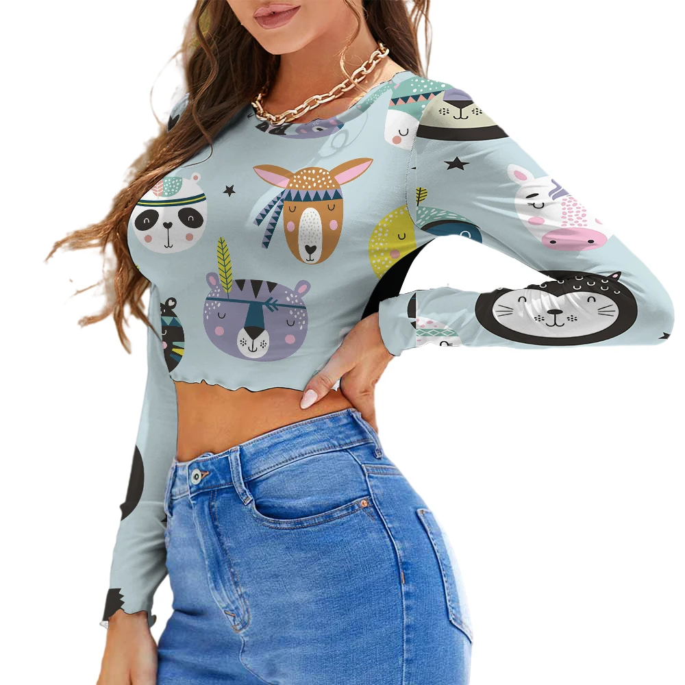

Fashion Tight-Fitting Long-Sleeved Ladies Women'S Fashion Casual Ladies Long-Sleeved Tops Cheap Wholesale Women'S Clothing