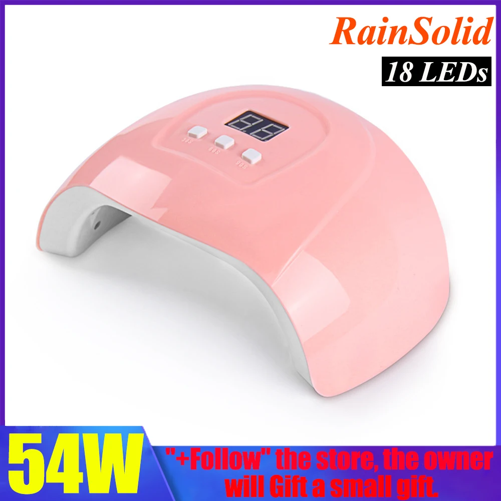 Светодиодный УФ светильник 54 Вт для сушки ногтей Сушилка Солнцезащитный всех