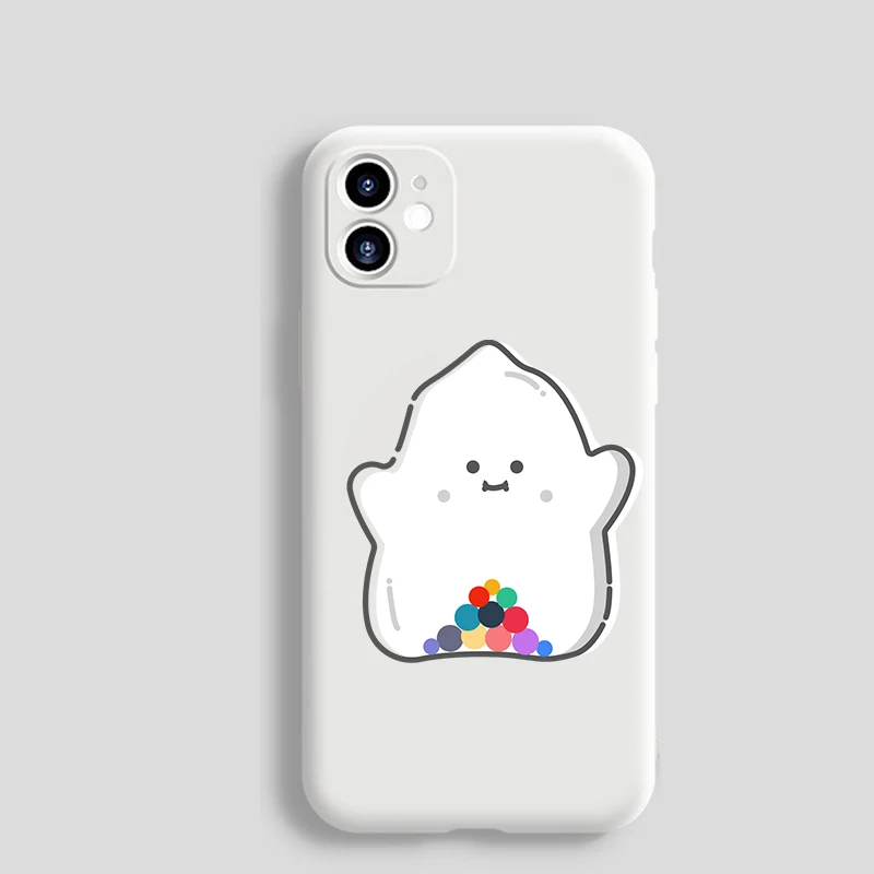 

Cute Soft Luxury Phone Cases For Apple iPhone 11 Pro Max 12 Mini 7 6 6S 8 Plus SE X XR XS Case Original Liquid Pearl Back Covers