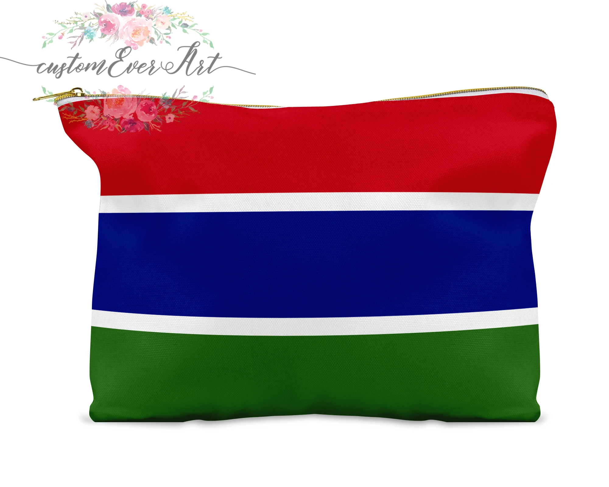 Косметичка Гамбия персонализированная косметичка маленькая на молнии сумка для