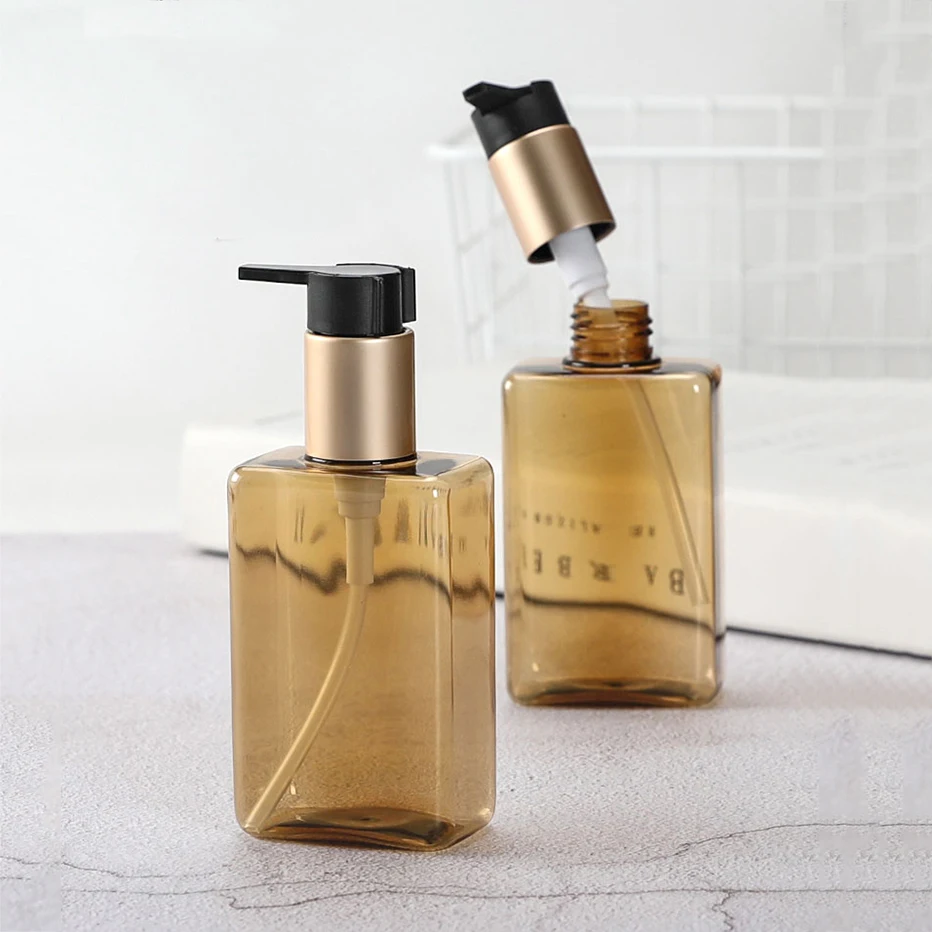 100/200/300мл Пустые флаконы для лосьона, жидкого мыла, геля для душа, кондиционера для волос и массажного масла для волос в ванной комнате