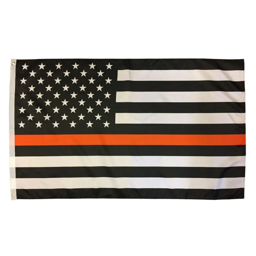 

Yehoy hanging 90*150cm united states of american thin orange line Search Rescue Recovery SAR Emergency EMS Personnel flag