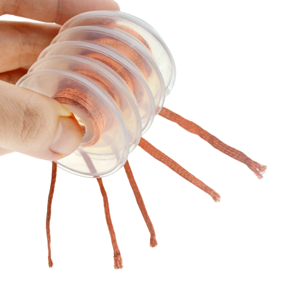 

1.5mm 2mm 2.5mm 3mm 3.5mm Width 1.5M Length Desoldering Braid Welding Solder Remover Wick Wire Lead Cord Flux Repair Tool