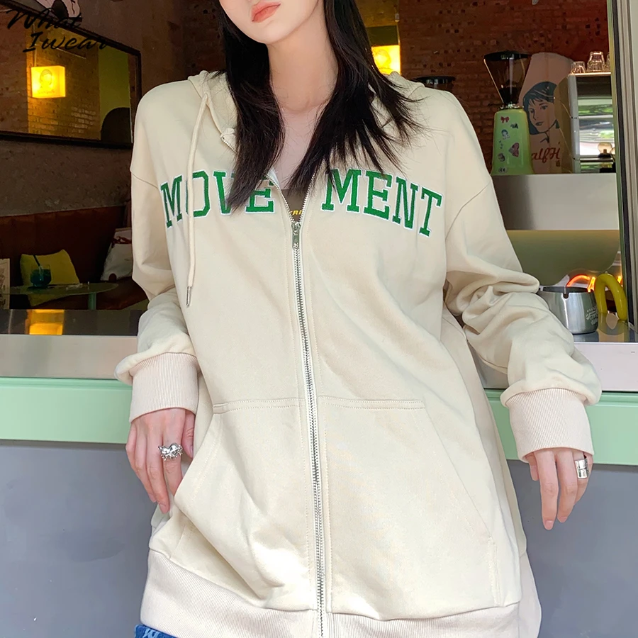 

Женский Повседневный Кардиган с капюшоном, на молнии, с длинным рукавом