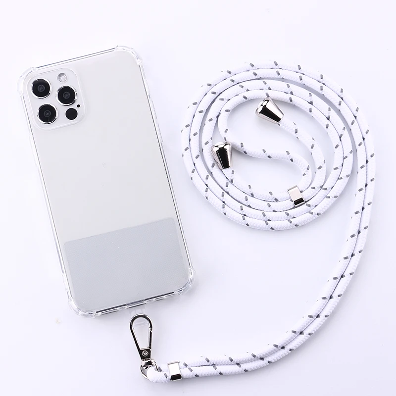 

Strap Cord Chain Phone Tape Necklace Lanyard Mobile Shockproof Phone Case for Carry Cover Case Hang iPhone 14 14ProMax 14Plus 13