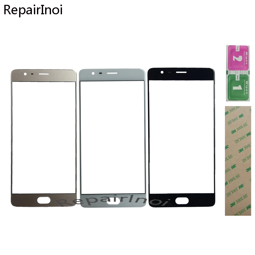

10Pieces/Lot Front Outer Glass For Oneplus Three One Plus 3 Touch Front Glass Touch Panel Outer Glass Lens Replacement Part