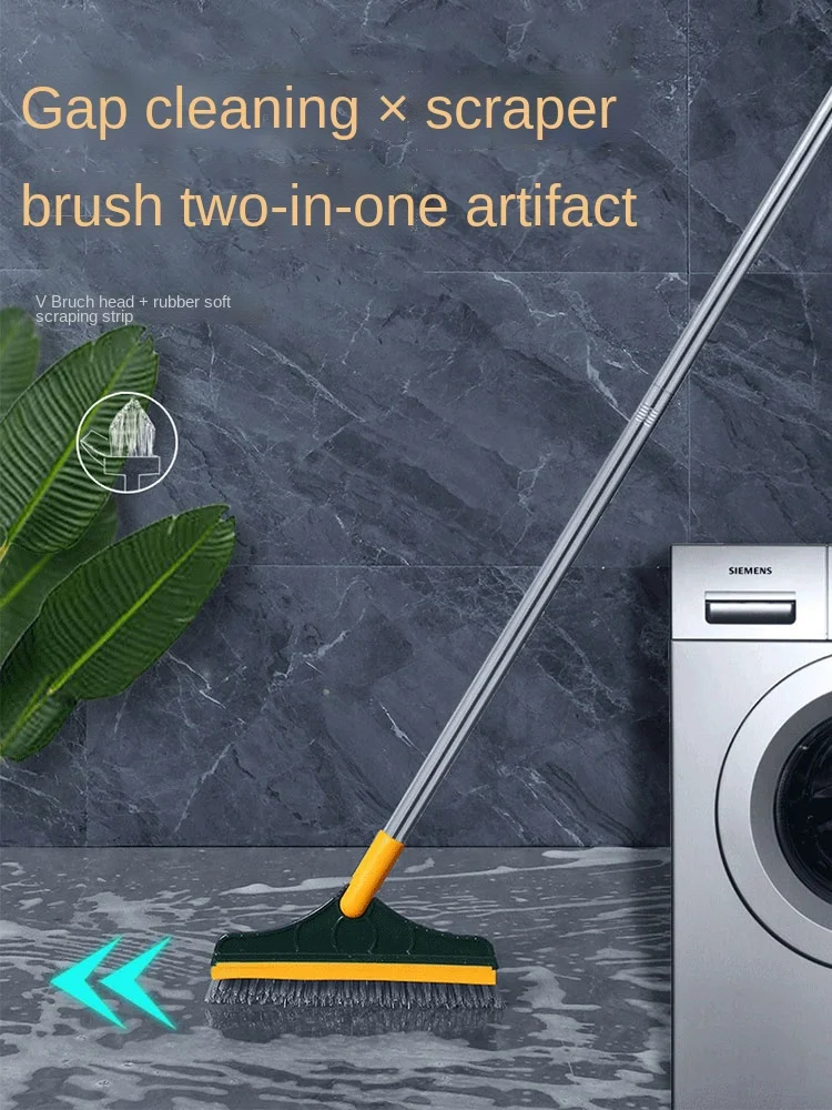 Щетка для пола 2-в-1 с длинной ручкой чистящая щетка ванной без мертвых углов | Дом