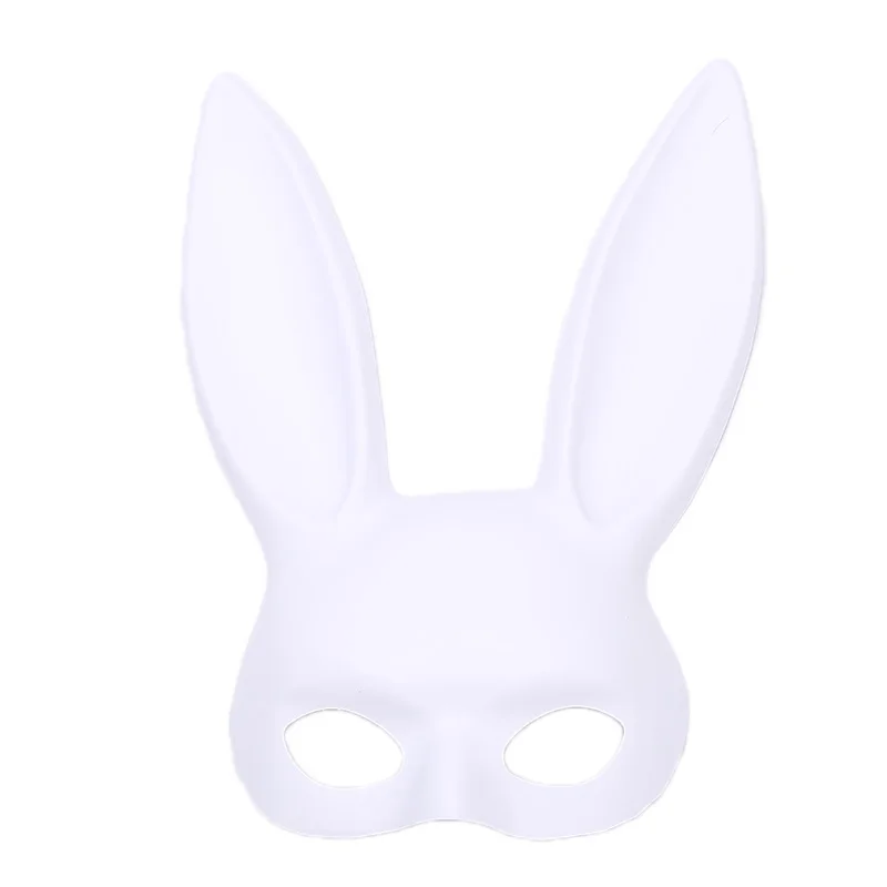 Черная Женская сексуальная маска с кроличьими ушками для девушек Милая