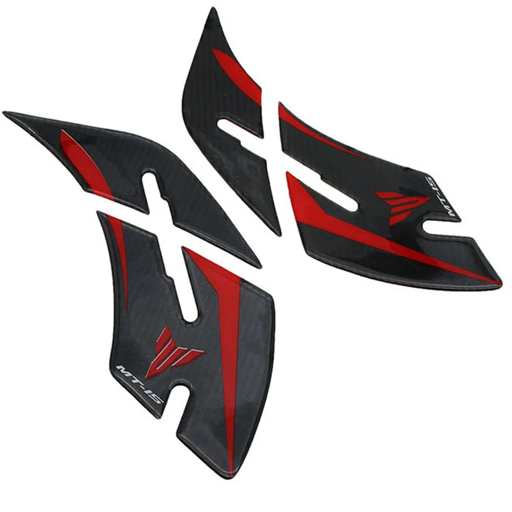 Yamaha MT15 19-21 fuel tank stickers full set of 3D carbon fiber pattern protection non-slip anti-scratch | Автомобили и