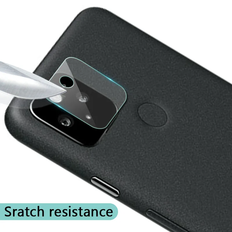 Protector de pantalla 4 en 1 para Google Pixel 4A 5G, vidrio templado para Pixel 4A 5G, pel&iacute;cula protectora de tel&eacute;fono para Google Pixel 4A 9H-1