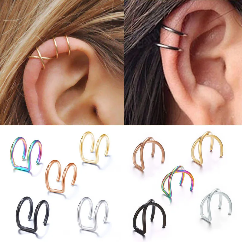 Винтажные серьги клипсы для женщин с золотыми листьями подъема к ушам не