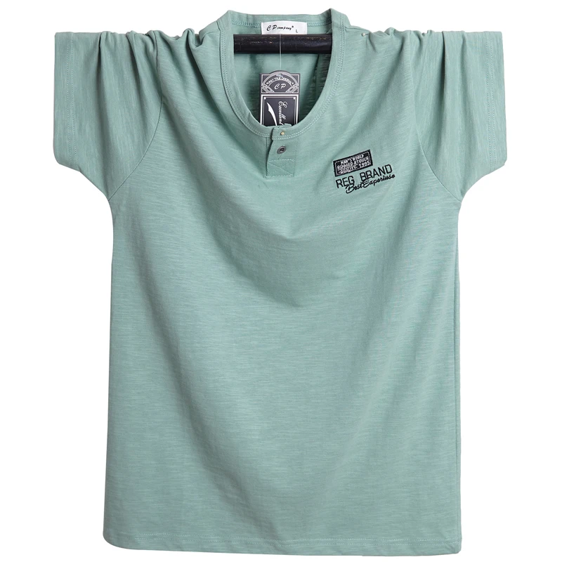 Размера плюс XXXXL 5XL 6XL 2019 Новая летняя брендовая мужская футболка с коротким