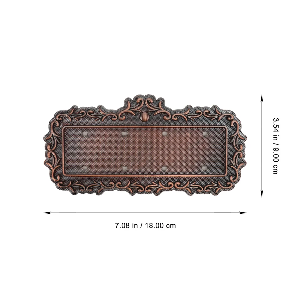 

1 Set of Decorative Number Doorplate Hotel Relif Doorplate 3D Number Sign Bronze
