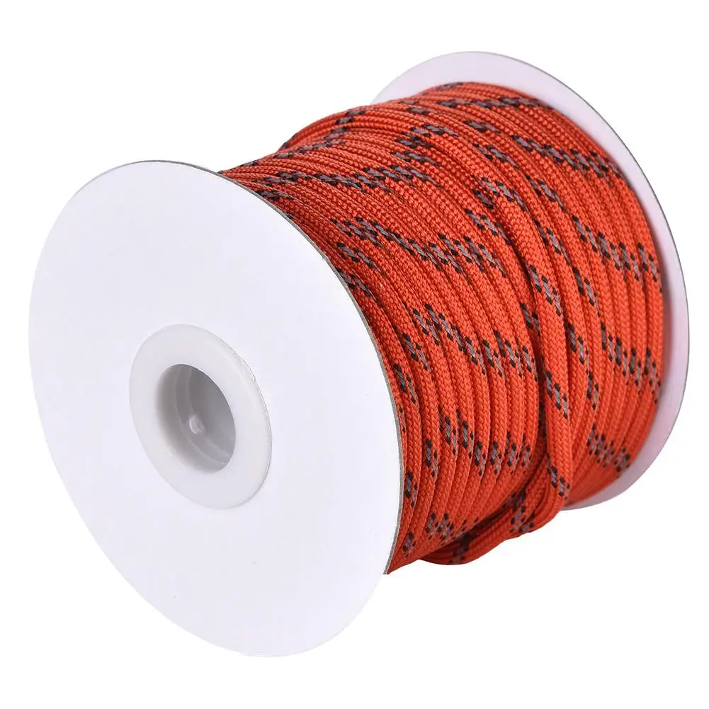 Светоотражающая веревка для палатки палаток ветрозащитная диаметр 5 мм 20/30/50 м