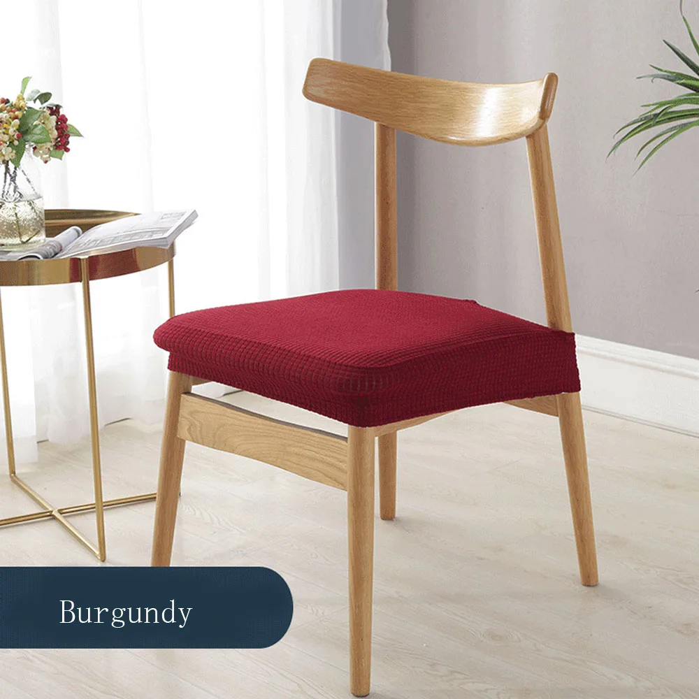 

Waterproof Stretch Chair Cover Polyester Elastic Seat Covers For Dining Room Chairs Home Simple Seat Covers For Chairs