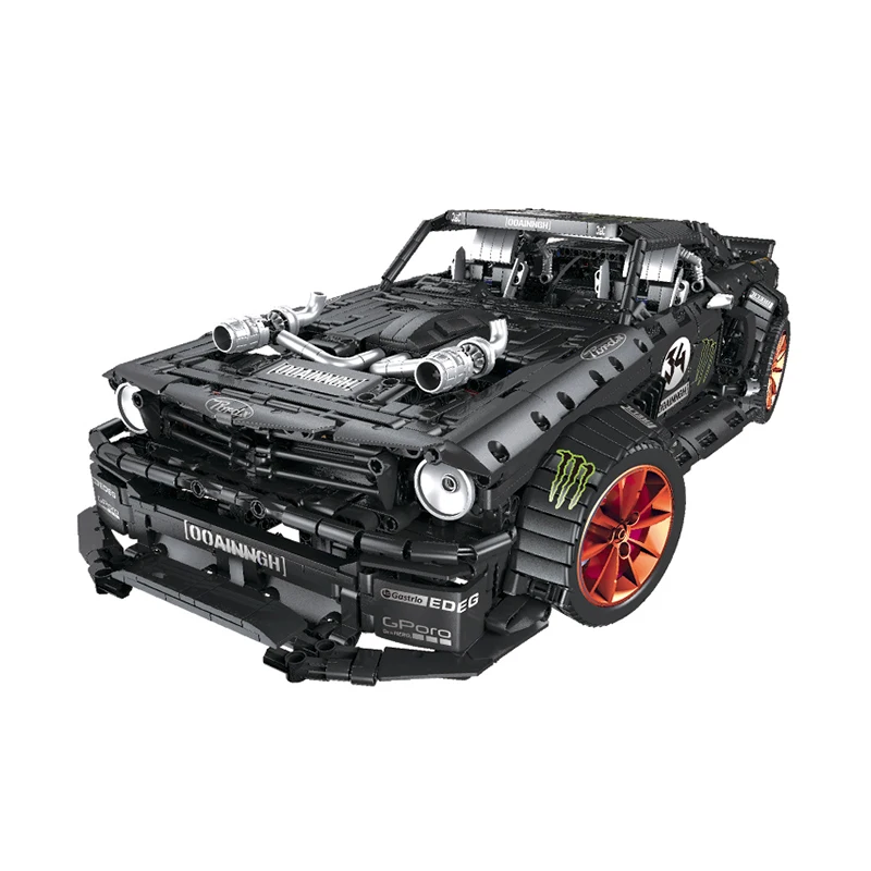 23009 Ford Mustang Hoonicorn гоночный автомобиль высокотехнологичный MOC-22970 подходит 20102