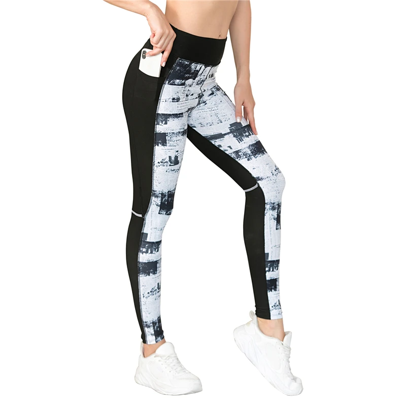 Новинка 2021 женский костюм для йоги майка с овальным вырезом лоскутные леггинсы