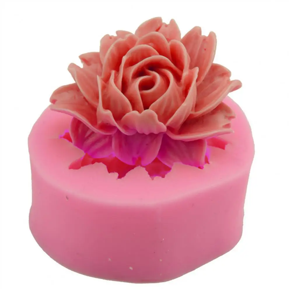 

60% Hot Sale Silicone Mold Non-stick Multifunctional Rose Shape 3D Reusable Fondant Cake Mould for Kitchen Baking Accessories