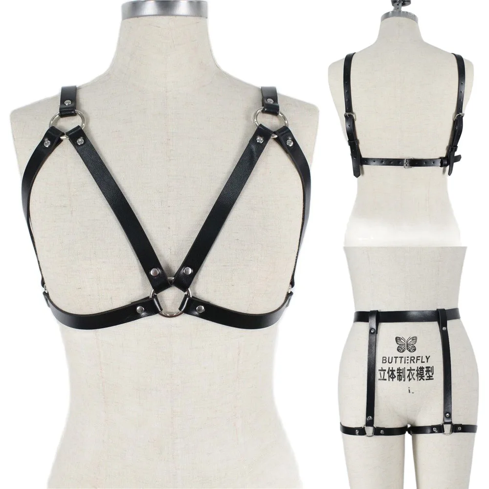 Комплект из 2 предметов женские ремни для тела секс БДСМ подвязки панк