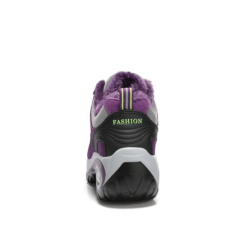 Зимние Нескользящие женские ботинки от Heidsy модная обувь на танкетке зимние