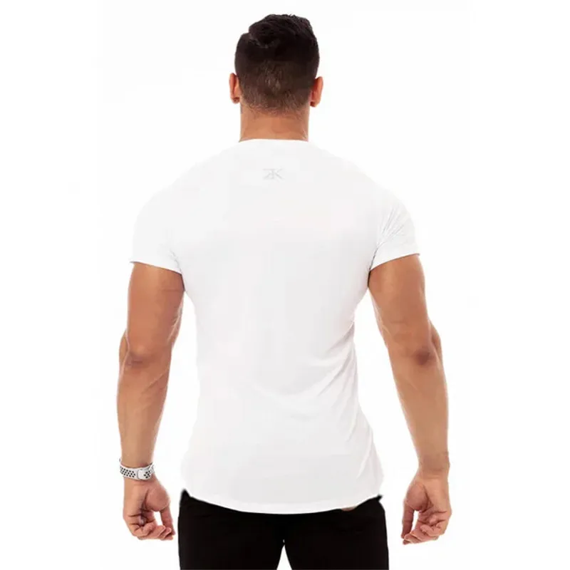 

Muscle Men's Fitness T-Shirt Tops Fashion Men's Short Sleeve Sportswear Brand Men's Fitness Apparel