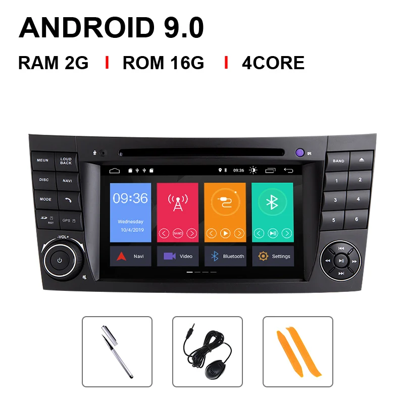 4 Core 16 ROM DSP 2 din Android 9 автомобильный DVD мультимедиа для Mercedes Benz e-класс W211 E200 E220 E300E350 E240E280 CLS класс W219 gps Радио Аудио - Цвет: 4 Core 16 ROM