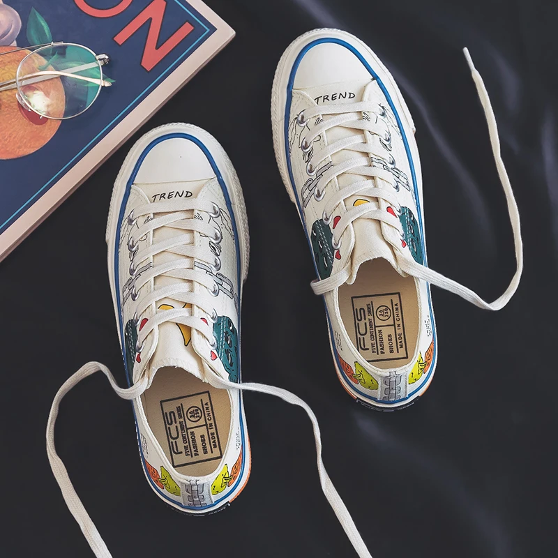 Женская парусиновая обувь Новинка 2019 года модная женская повседневная с