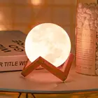 Светодиодная лампа в виде Луны 10 см, новинка светильник Ник, прикроватное украшение для дома, спальни, светильник освещение, лампы для сна и защиты глаз, подарок для детей