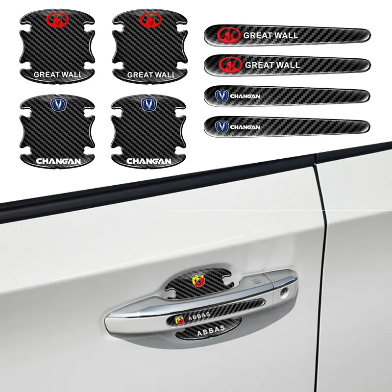 

8pcs Car Black Handle Sticker Protective Film Appearance Shape for Toyota TRD Corolla Chr Avensis Rav4 Camry 2021 Car Accessorie