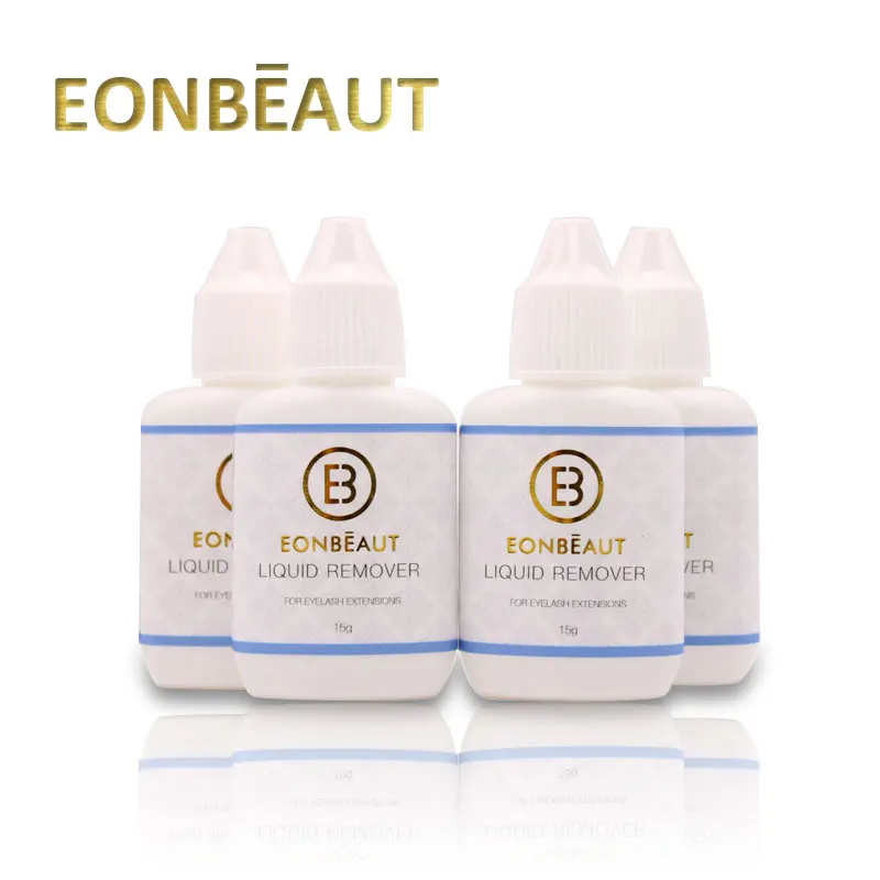 10 бутылочек средство для удаления клея ресниц EONBEAUT 15 мл крем профессиональный