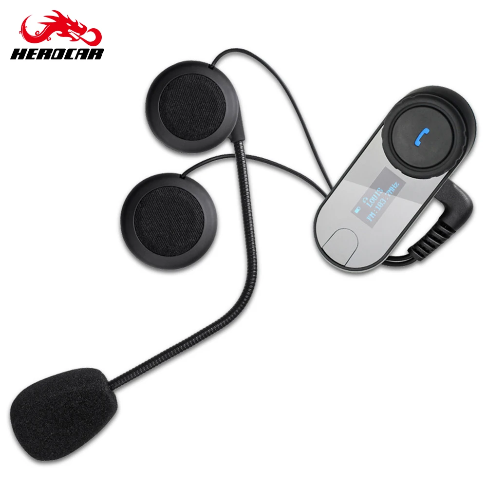 FREEDCONN Водонепроницаемая мотоциклетная гарнитура для шлема 2 человека