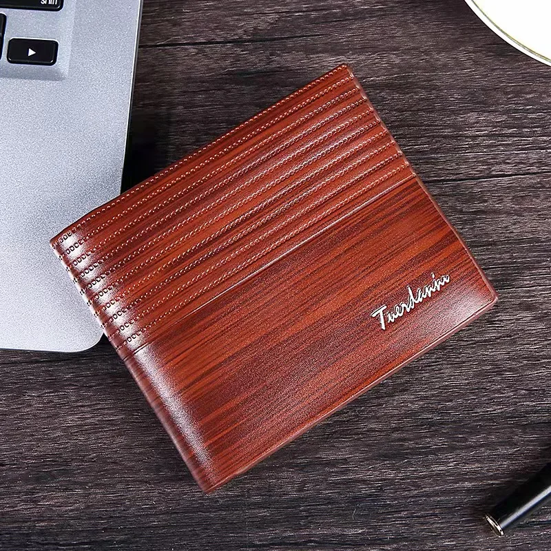 

Vintage Men Wallet Short Leather Brand fashion Luxury Slim Male Purses Money Clip Credit Card Dollar Price Carte 007Q