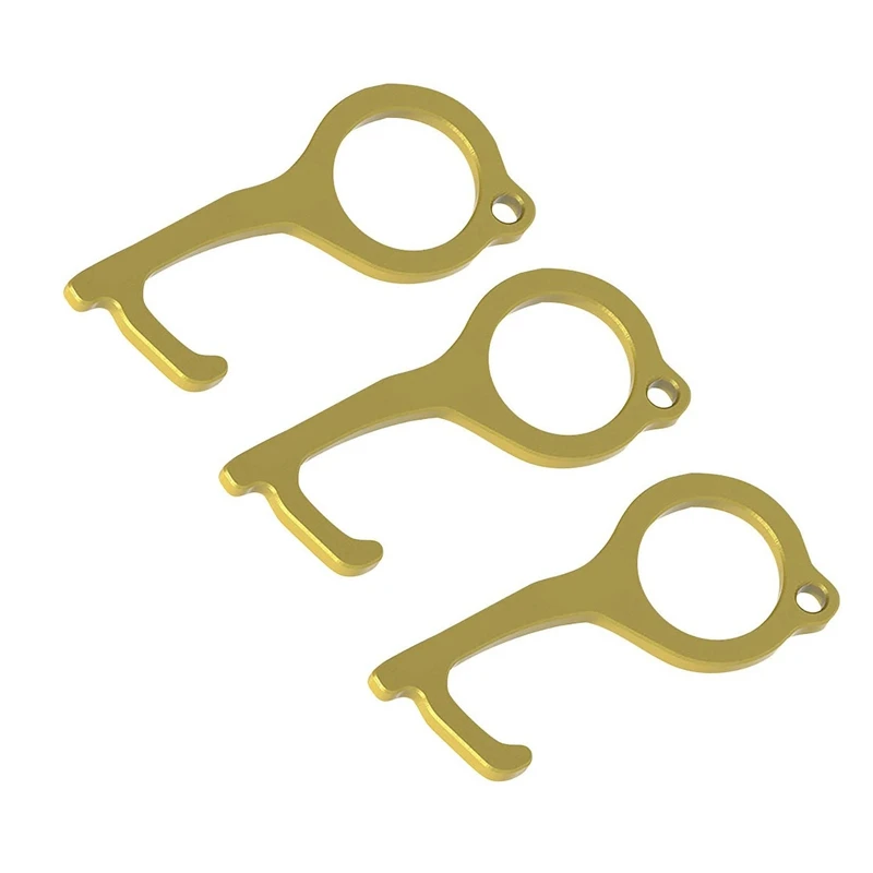 3 шт. Бесконтактный Открыватель дверей защита изоляция медный ключ Лифт кнопка