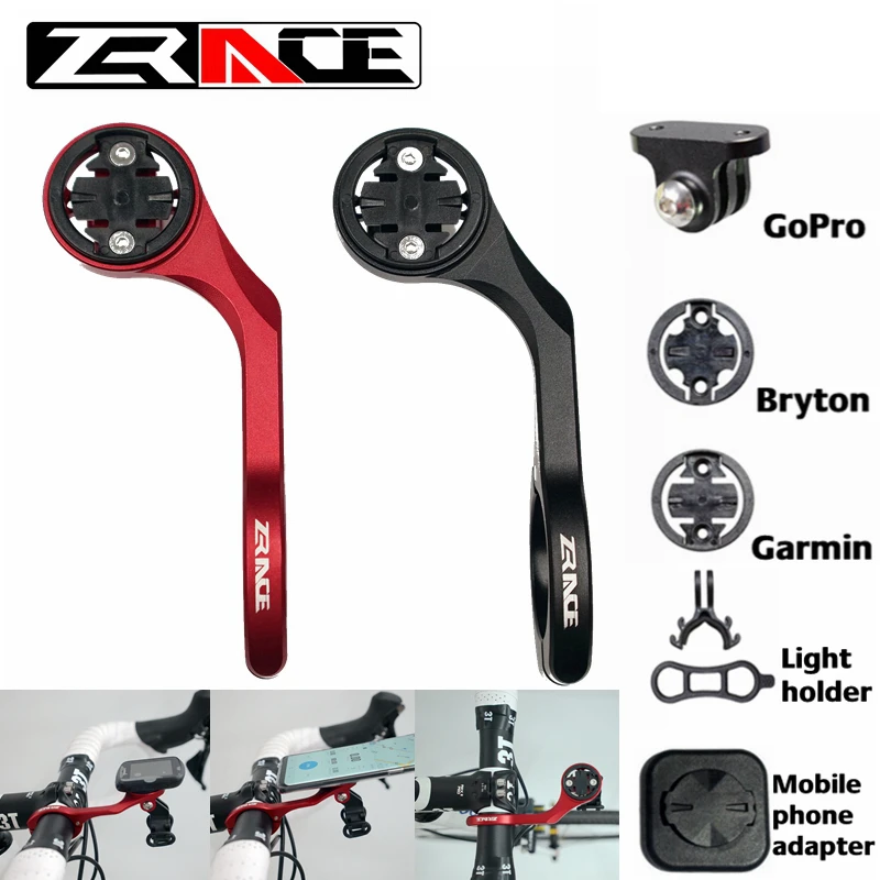 

ZRACE Bicycle Computer Camera Mount Holder Out front bike Mount from bike mount accessories for iGPSPORT Garmin Bryton Gopro