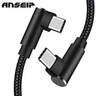 Кабель ANSEIP USB Type-c, PD 20 Вт, для быстрой зарядки и синхронизации данных, 3 А, для Xiaomi 11, HUAWEI, Samsung