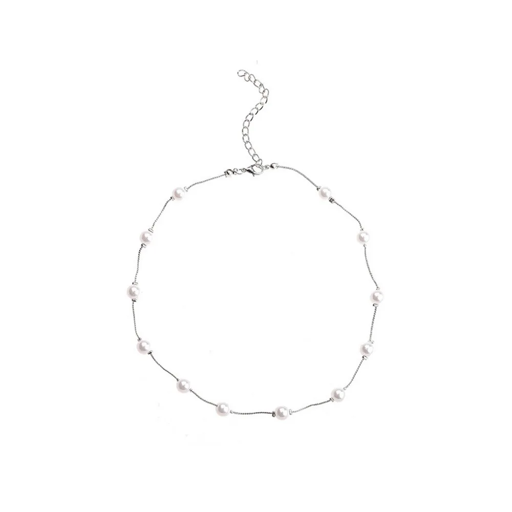 2020 новейшее женское короткое ожерелье Жемчужное монолое ключичная цепочка