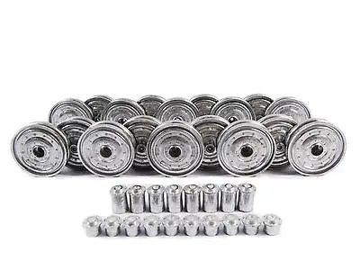 

US Stock Mato 1/16 Scale Heng Long King Tiger RC Tank Metal Road Wheels With Bearings MT202 TH00908-SMT5